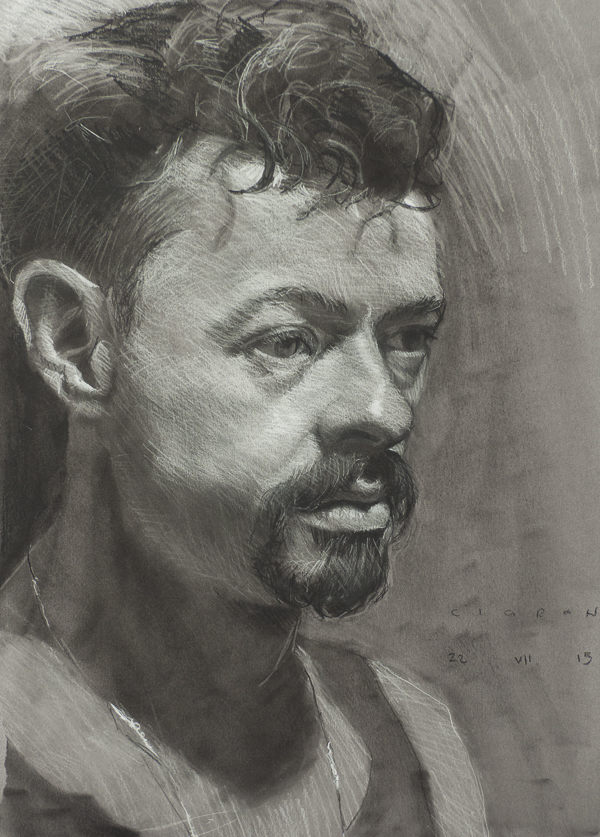 Portrait of Life model Umberto, by Ciaran Taylor.